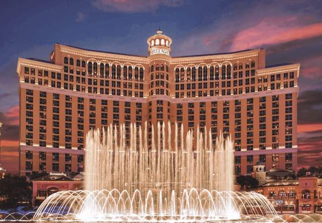 bellagio hotel casino fountains view 